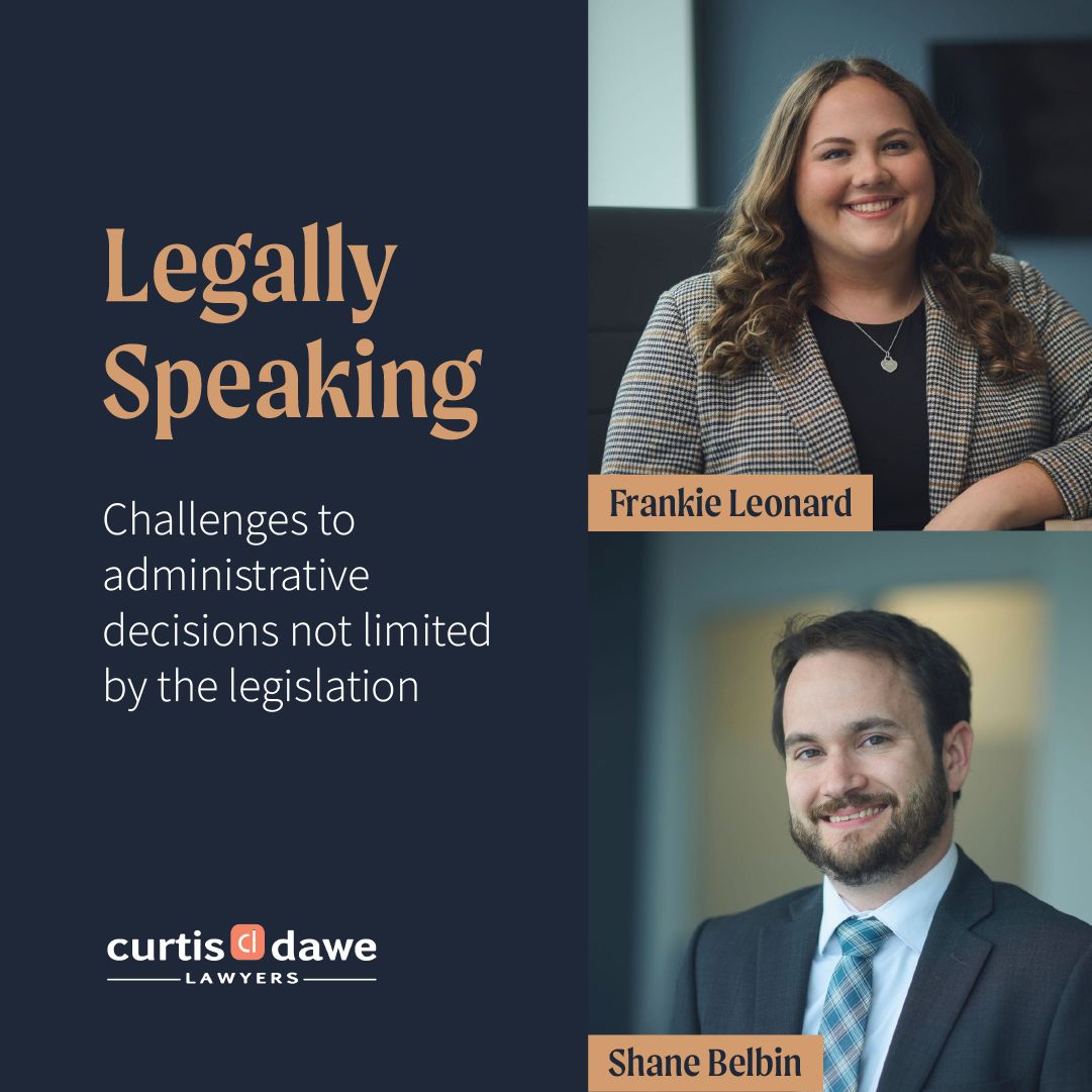 Challenges to administrative decisions not limited by the legislation