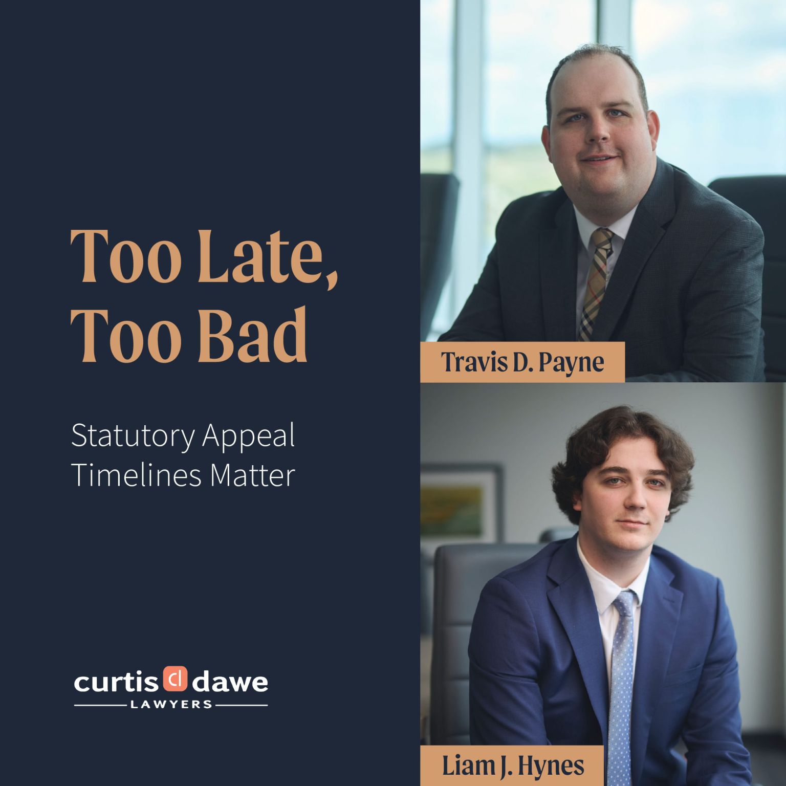 Too Late, Too Bad – Statutory Appeal Timelines Matter