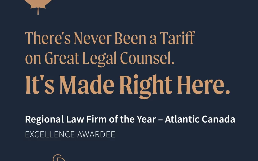 Curtis Dawe Receives *Excellence Award*, 2025 Canada Law Awards
