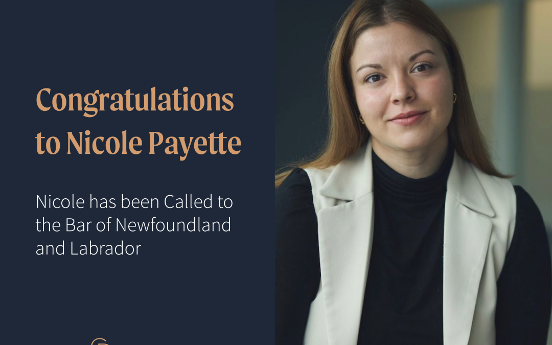 Congratulations to Nicole Payette